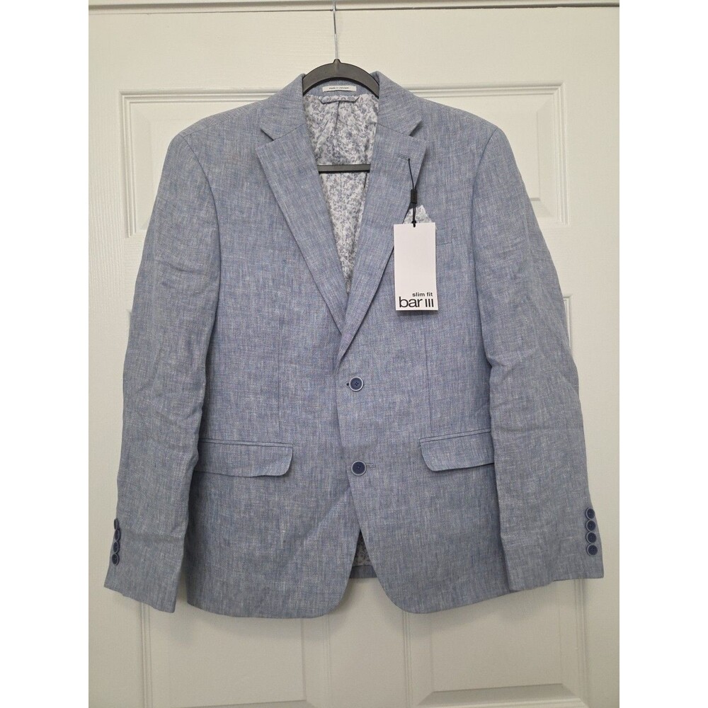 Bar Iii Mens Slim fit Suit Jacket Blazer 38s